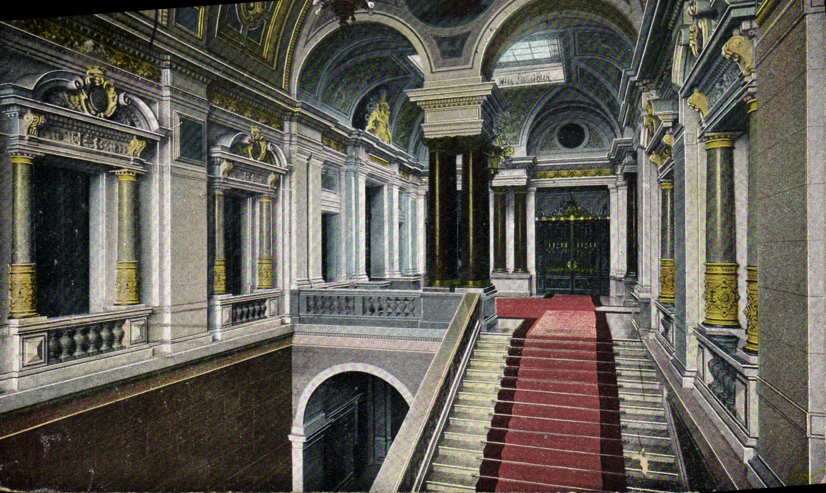 Intérieur du Rathaus — Hall des escaliers — Dr. Tronkler, Leipzig, n° 401