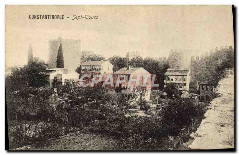 CPA Constantinople Sept Tours Turquie