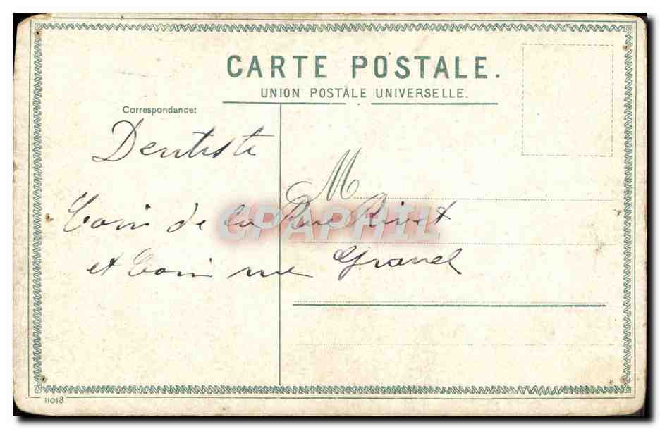 CPA Salut De Constantinople Noble Bey Turquie Nargile — Verso