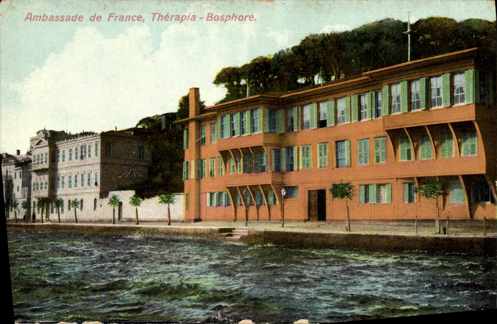 CPA Ambassade De France Therapia Bosphore Turquie