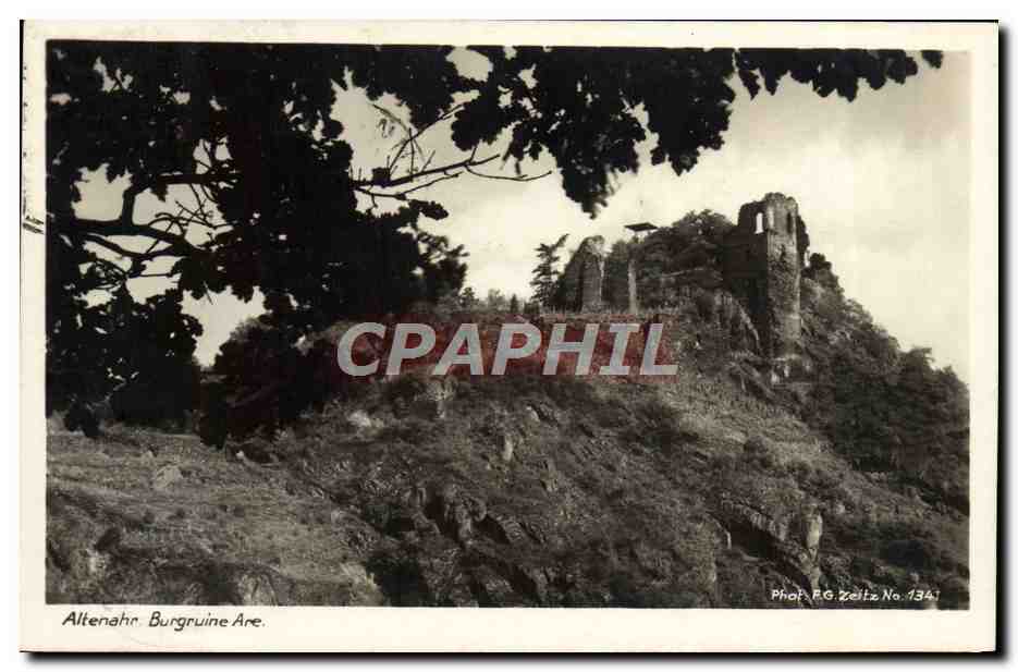 CPA Altenahr Burgruine Are