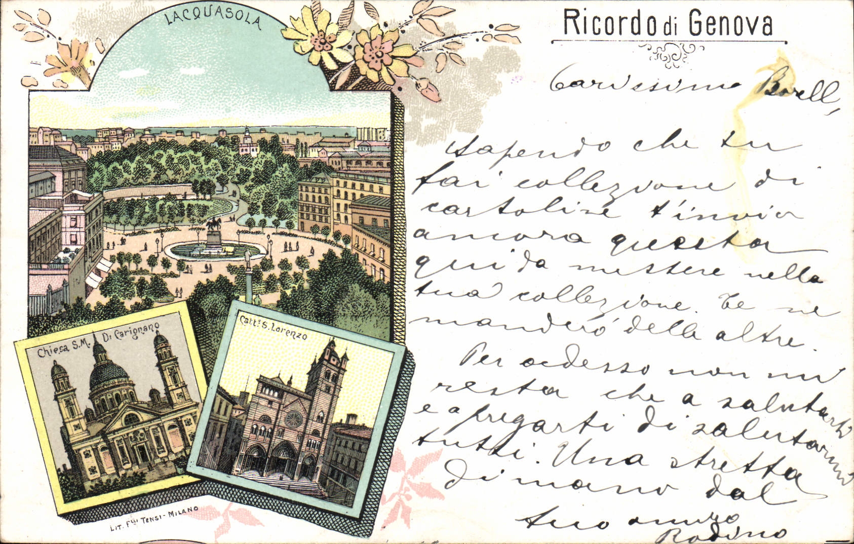 CPA Ricordo Di Genova