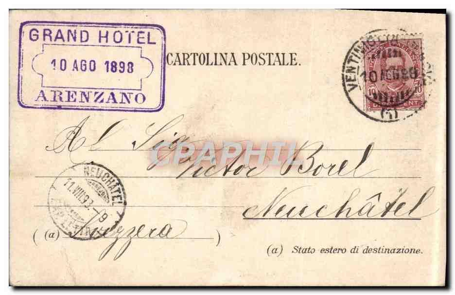 CPA Ricordo Di Genova Colombo Diana — Rückseite