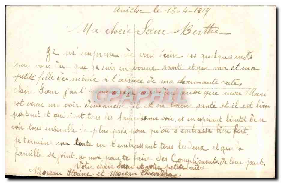 CPA Fantaisie Femme Paques Agneau Mouton — Rückseite