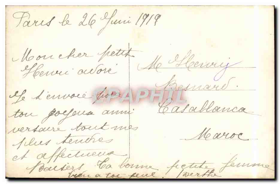 CPA Fantaisie Femme — Verso
