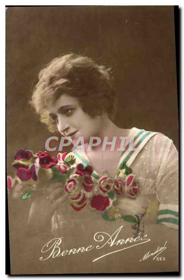CPA Fantaisie Femme Bonne Annee