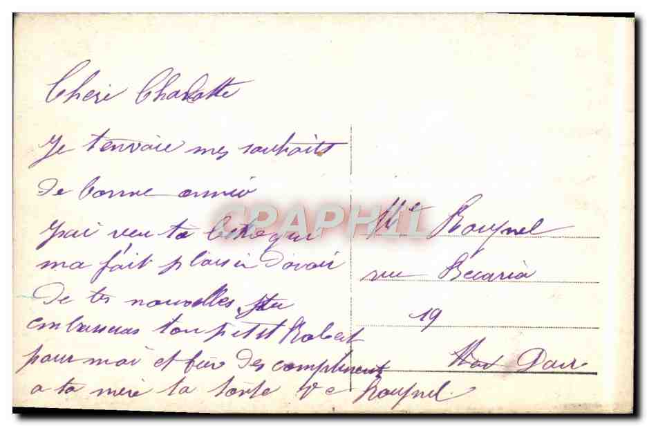 CPA Fantaisie Femme Bonne Annee — Verso
