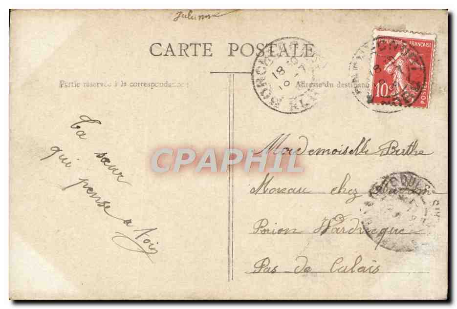 Giovane donna in abito rosa con una foglia — JMT 460 — JMT — Verso