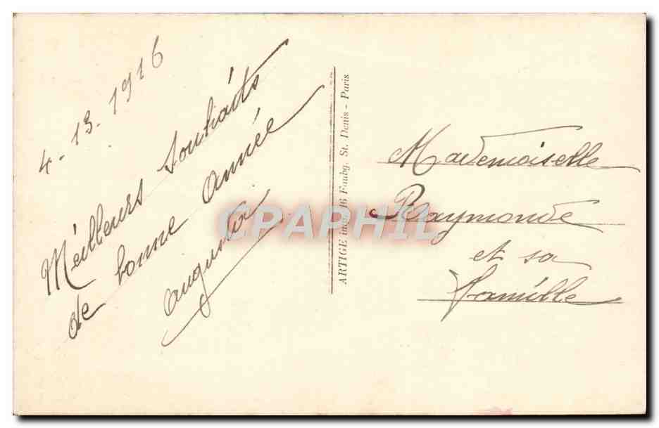 CPA Fantaisie Femme Drapeaux Militaria — Rückseite