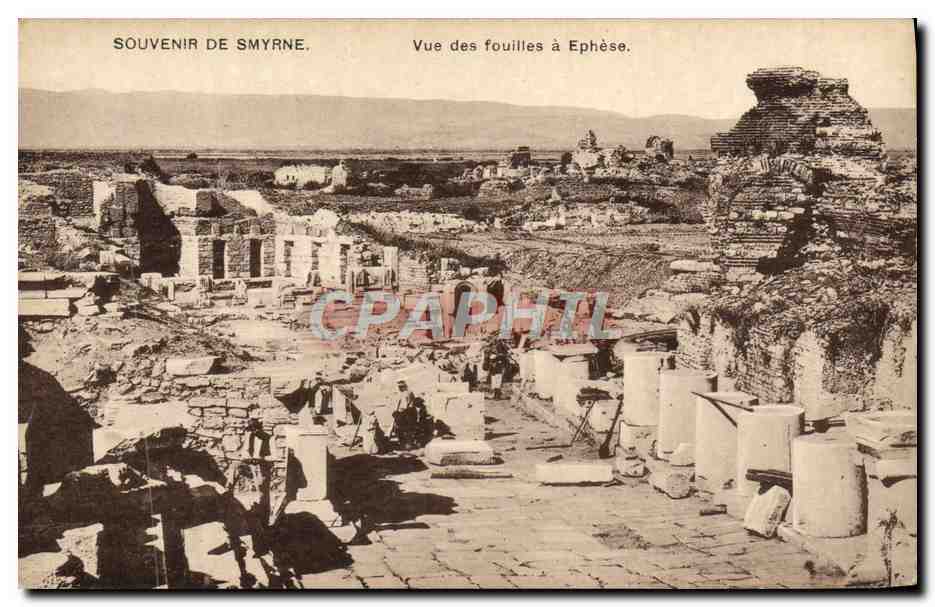 CPA Souvenir De Smyrne Vue Des Fouilles A Ephese Turquie
