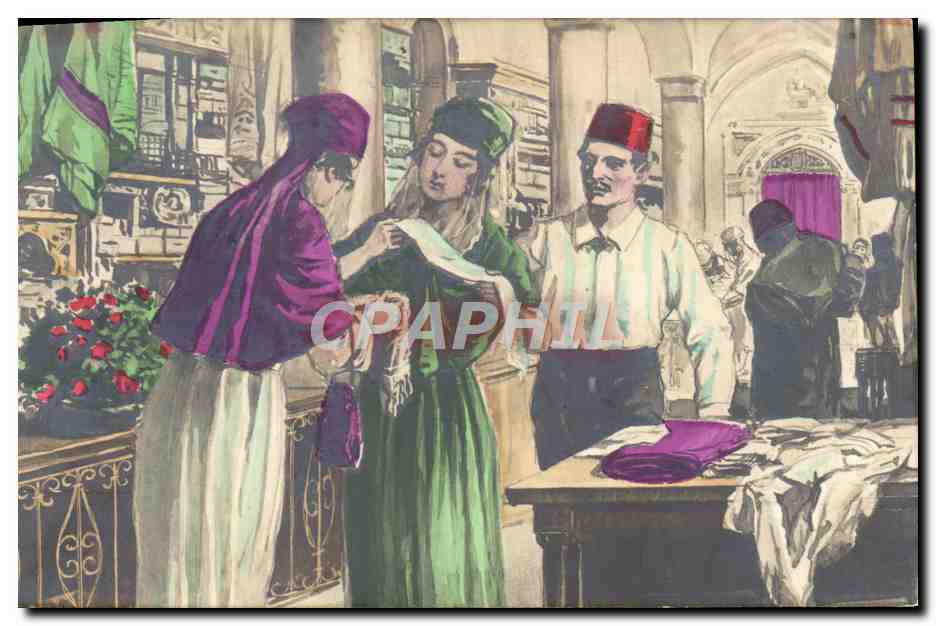 CPA Turquie Au bazar