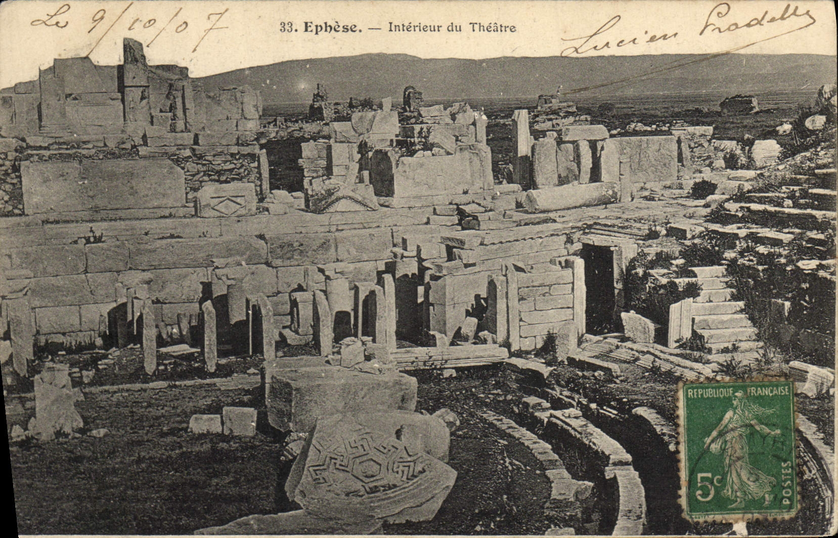 CPA Ephese Interieur Du Theatre Turquie