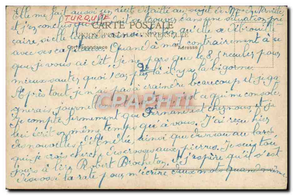 CPA Constantinople Interieur De La Mosquee Ahmed Turquie — Verso