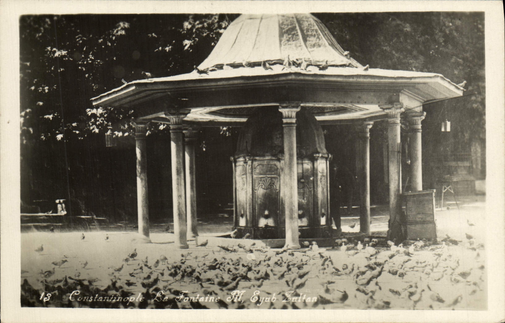 CPA Constantinople Le Fontaine Eyub Sultan Turquie