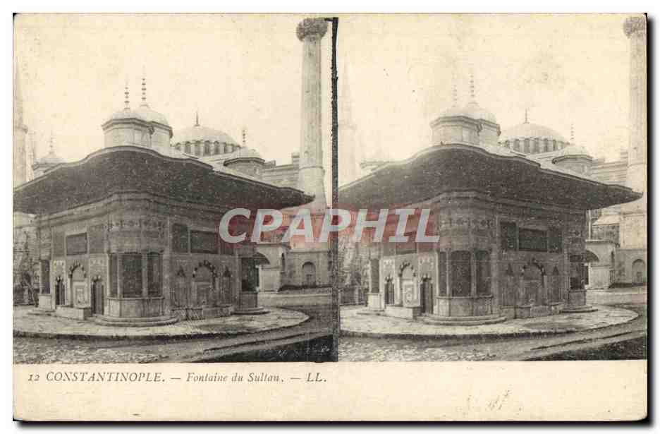 CPA Constantinople Fontaine Du Sultan Turquie