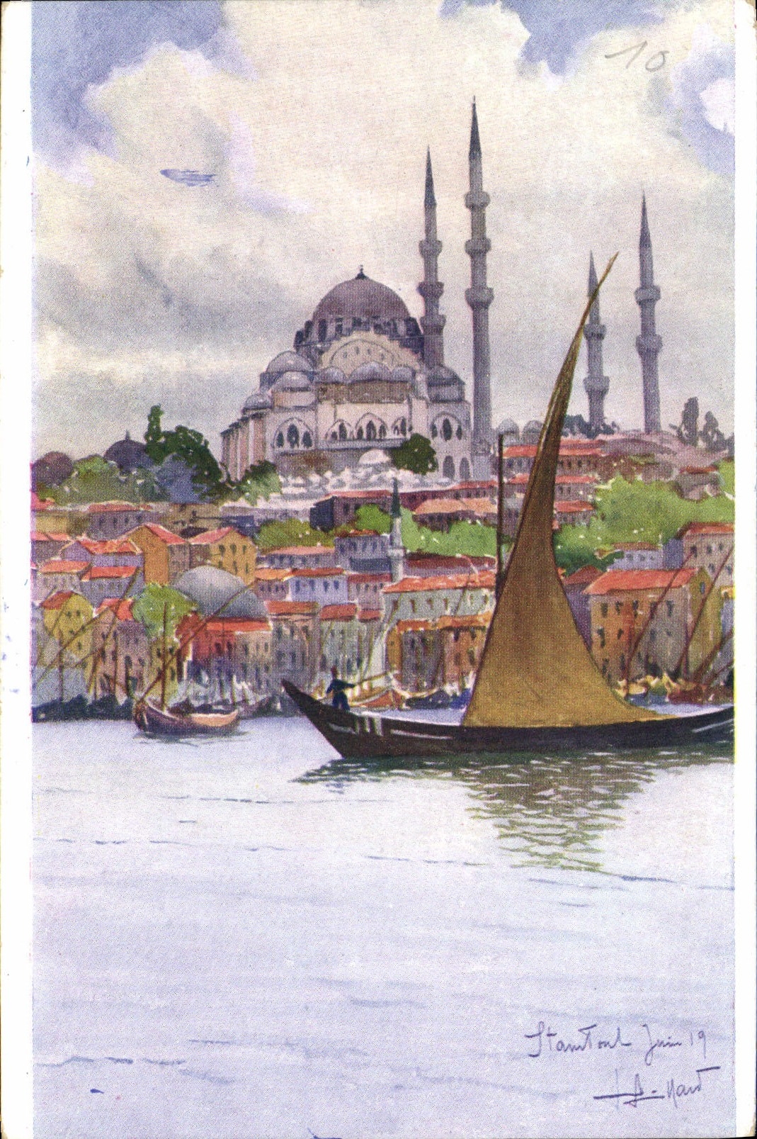 CPA Constantinople Mosquee de Suleiman Turquie