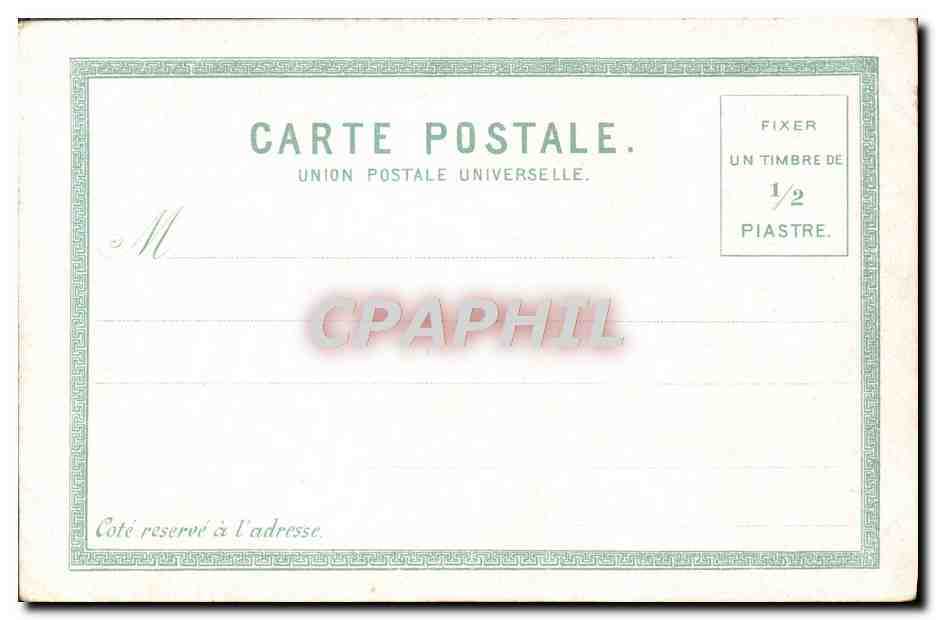 CPA Salut De Constantinople Cimetiere turc Turquie — Verso