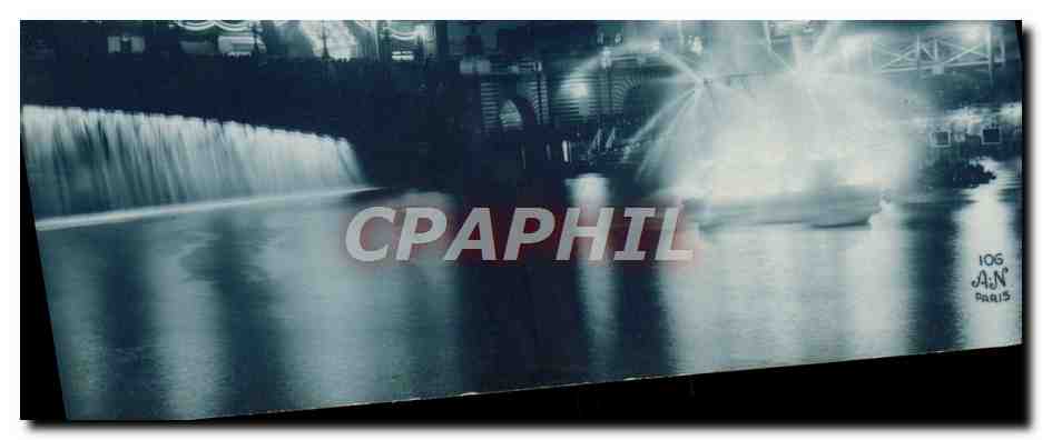 CPA Paris Exposition des Arts Decoratifs Vue de nuit Pont Alexadnre III