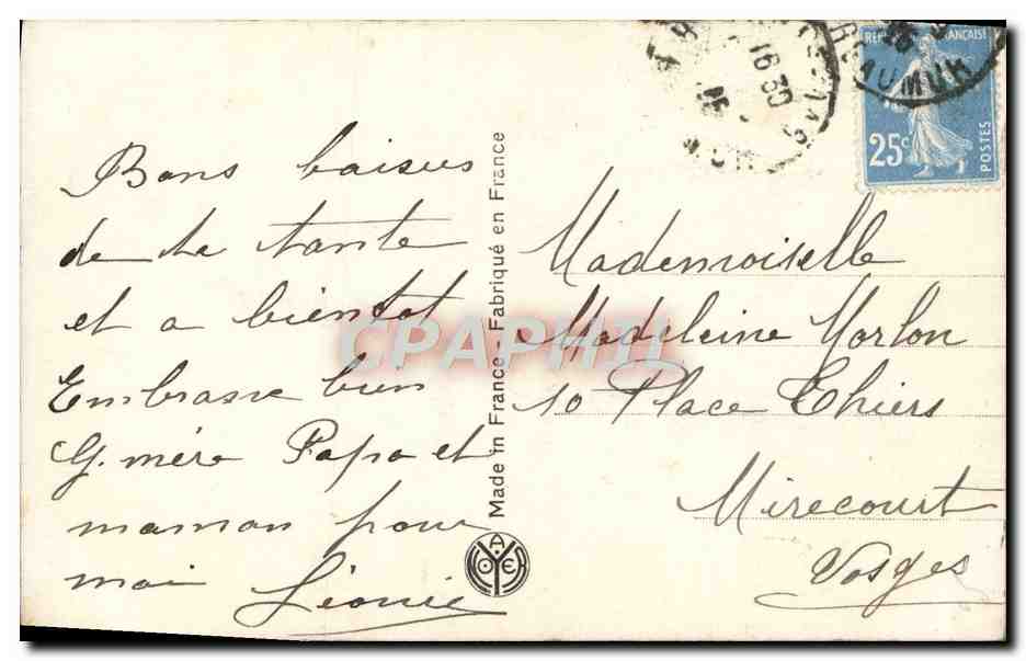CPA Paris Exposition des Arts Decoratifs Pont Alexandre III — Verso