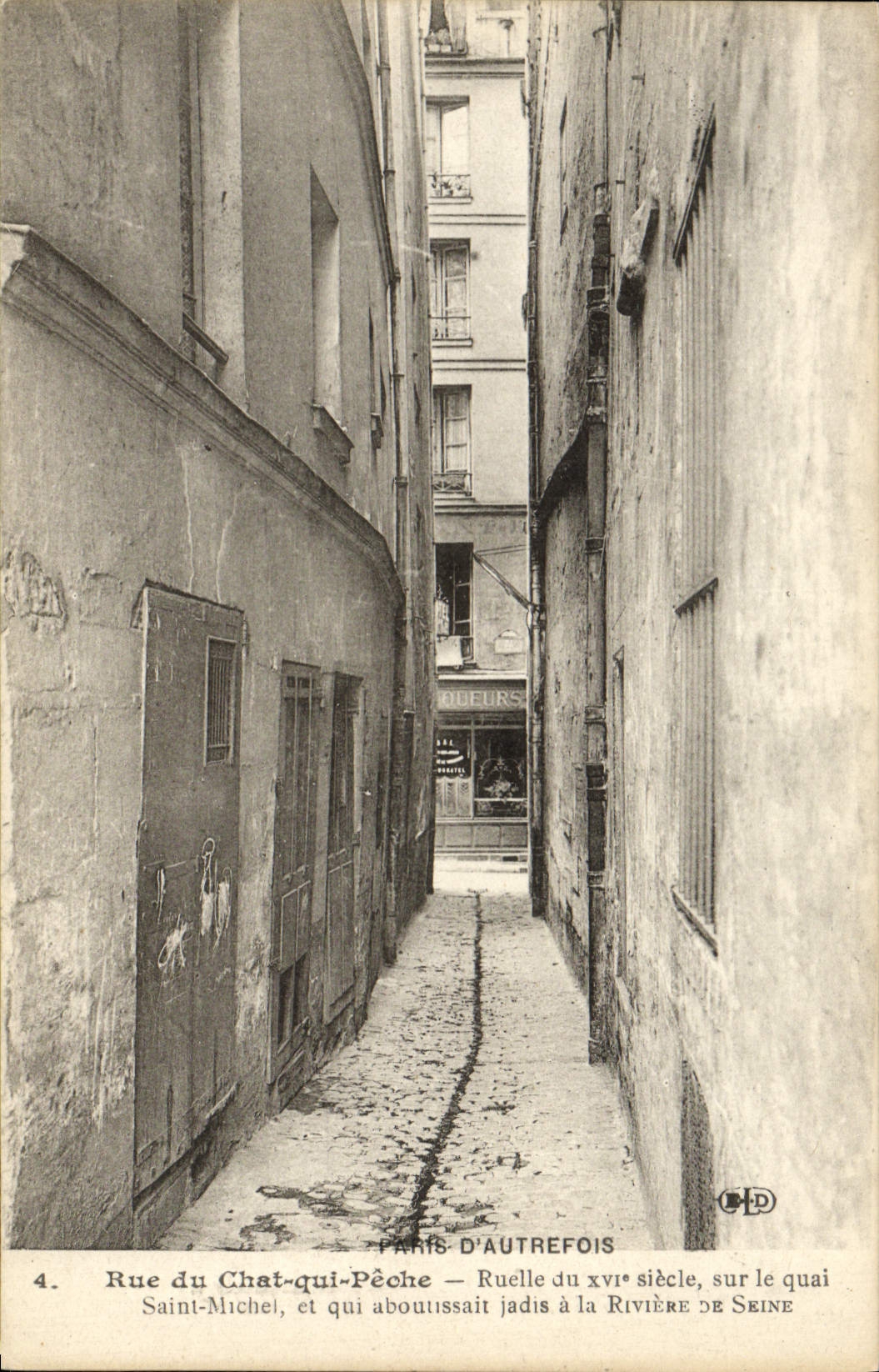 CPA Paris d'Autrefois Rue Du Chat Qui Peche 