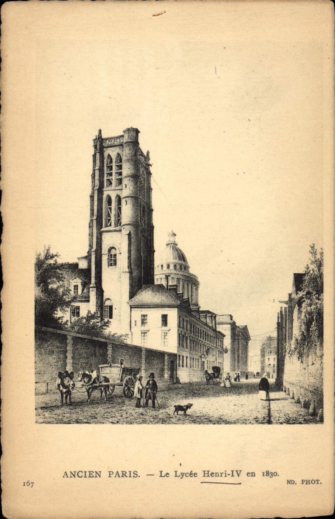 CPA Ancien Paris Le Lycee Henri IV e 1830