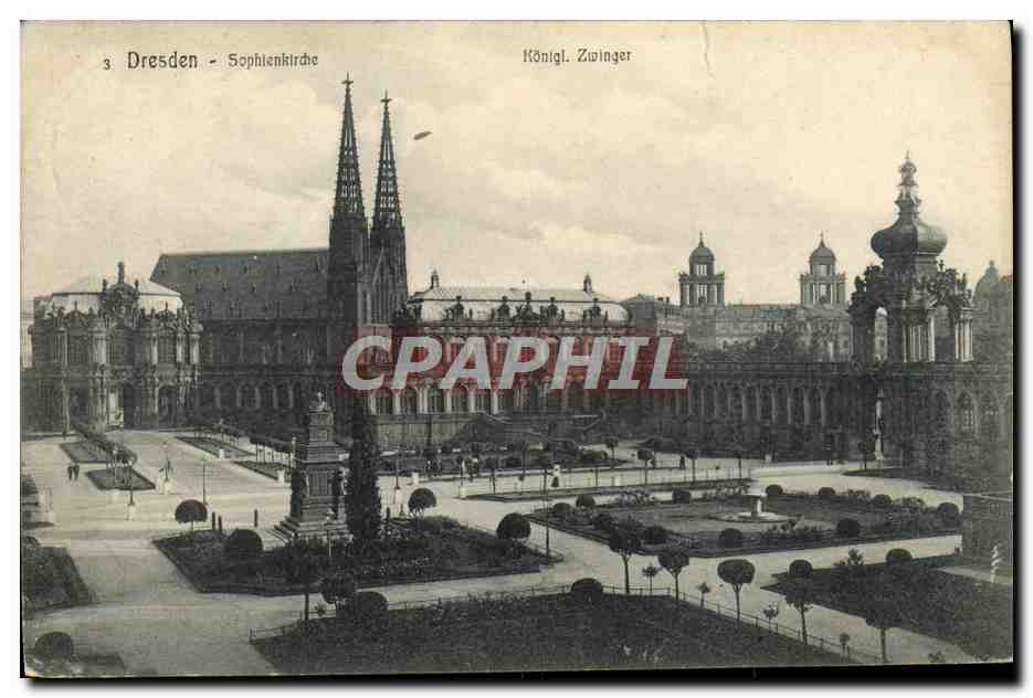 CPA Dresden Sophienkirche Konigl Zwinger