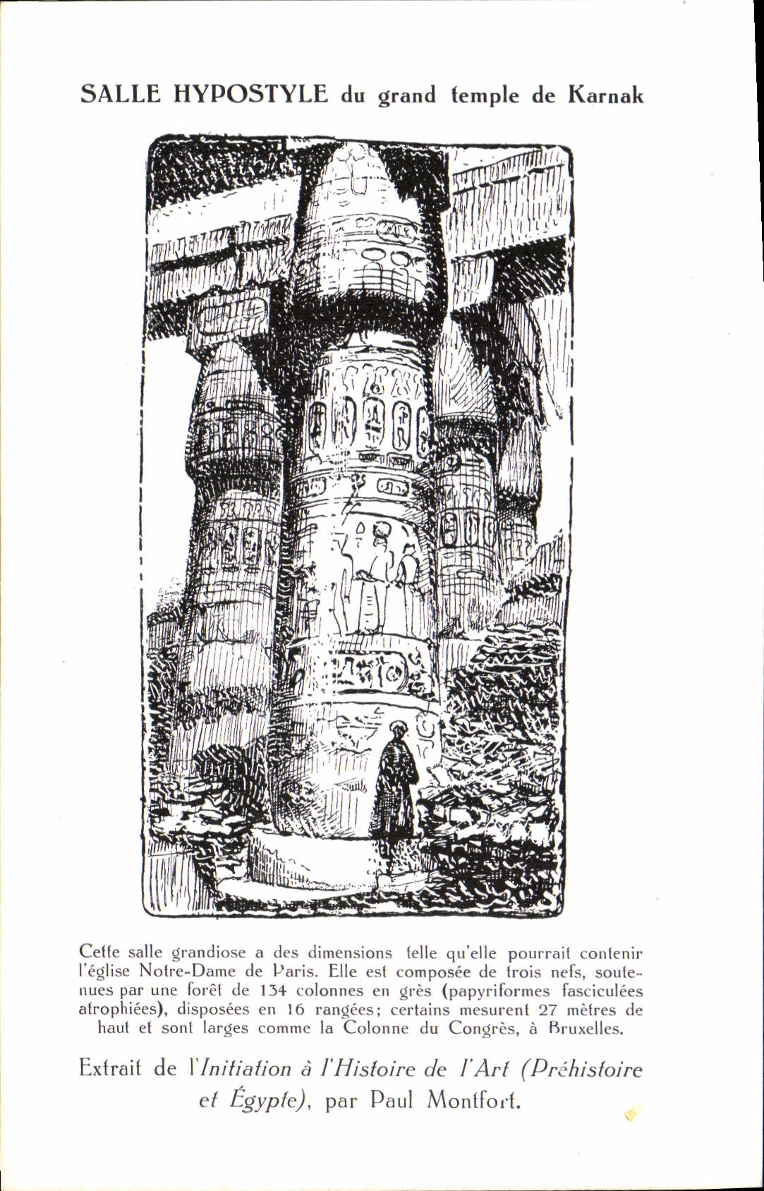 CPA Saale Hypostyle Du Grand Temple De Karnak Egypte
