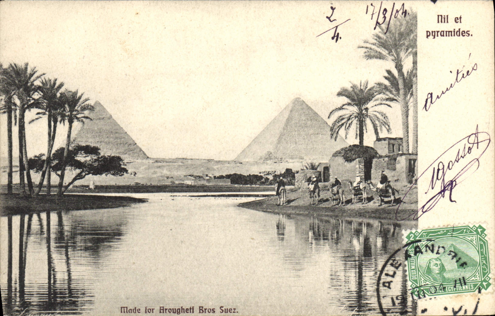 CPA Nil Et Pyramides Egypte