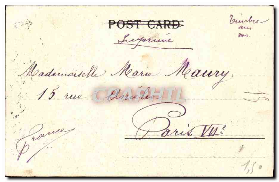 CPA Nil Et Pyramides Egypte — Rückseite