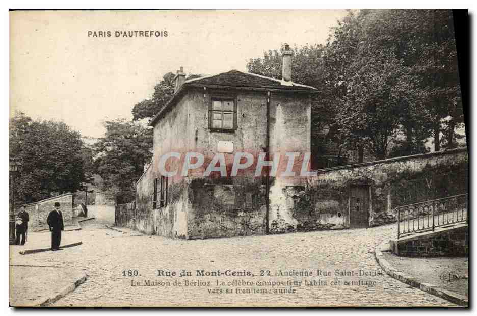 CPA Paris d'Autrefois Rue Du Mont Cenis Ancienne Rue Saint Denis Maison de Berlioz