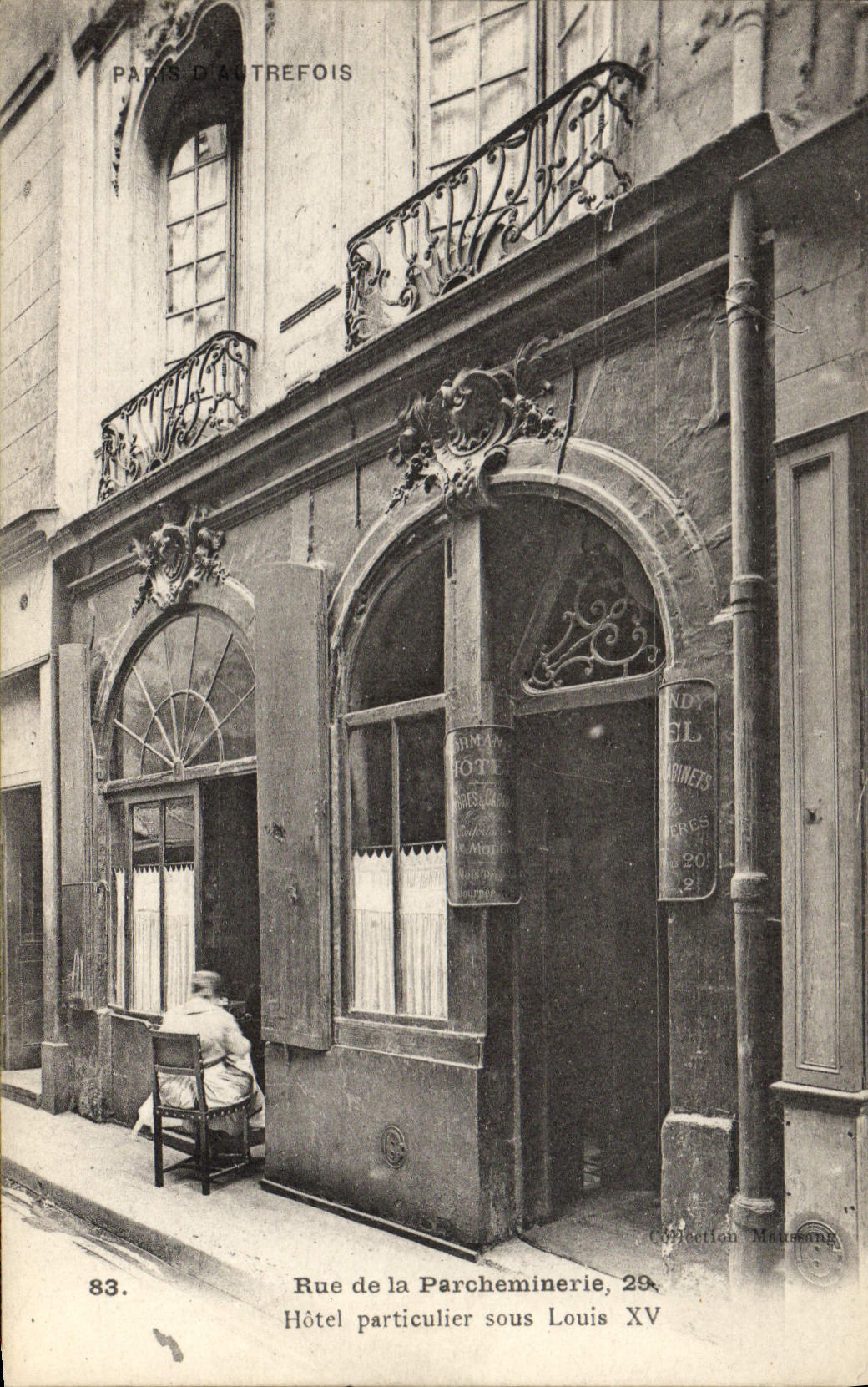 CPA Paris d'Autrefois Rue De La Parcheminerie Hotel Particulier Sous Louis XV