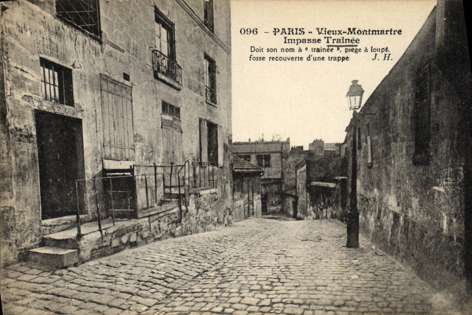 CPA Paris Vieux Montmartre Impasse Trainee