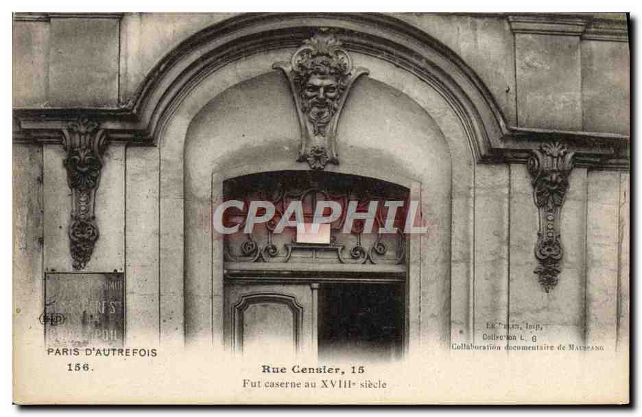 CPA Paris D'Autrefois Rue Censier Fut Caserne au 18eme 