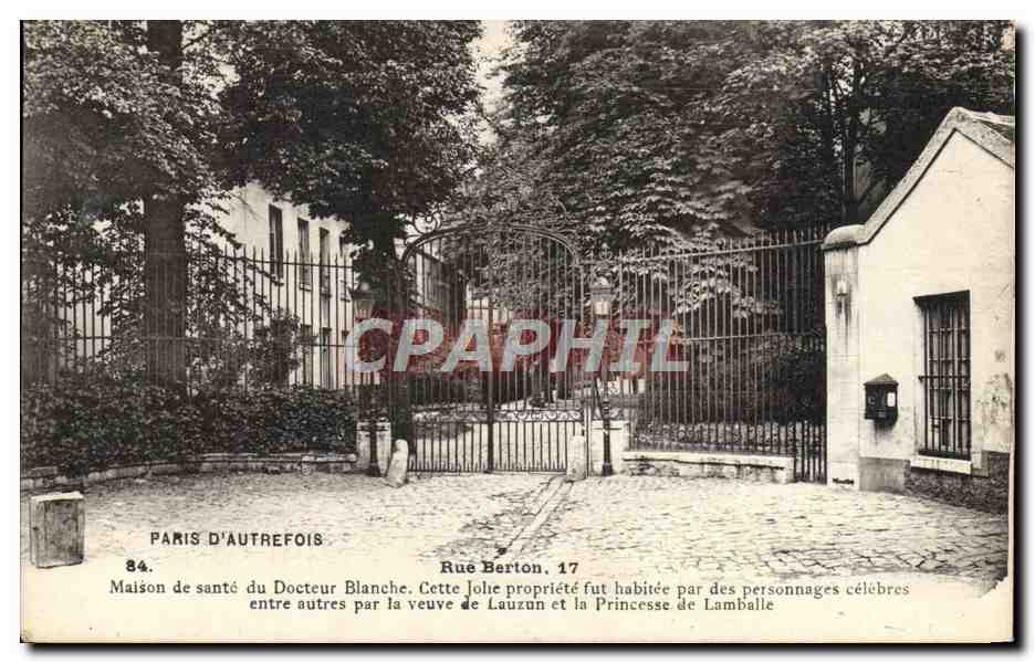 CPA Paris D'Autrefois Rue Berton Maison De Sante Du Docteur Blanche Ce