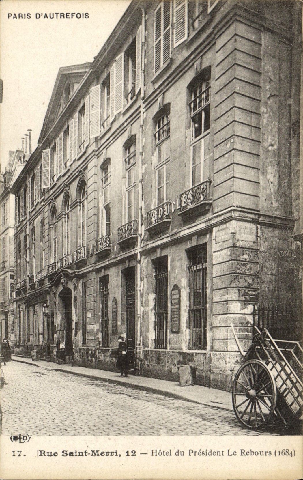 CPA Paris d'Autrefois Rue Saint Merri Hotel Du President Le Rebours