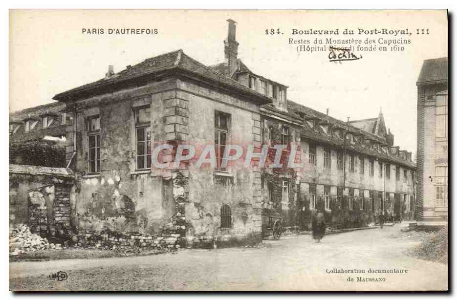 CPA Paris d'Autrefois Boulevard De Port Royal Restes Du Monastere Des Capucins Hopital Cochin 