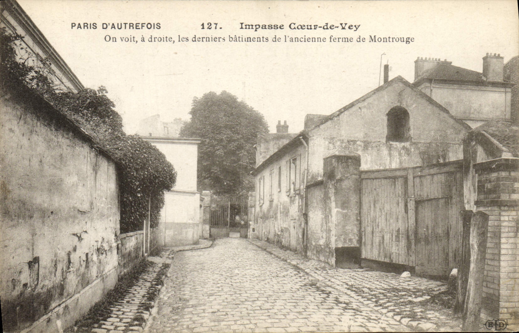 CPA Paris d'Autrefois Impasse Coeur De Vey Ferme de montrouge