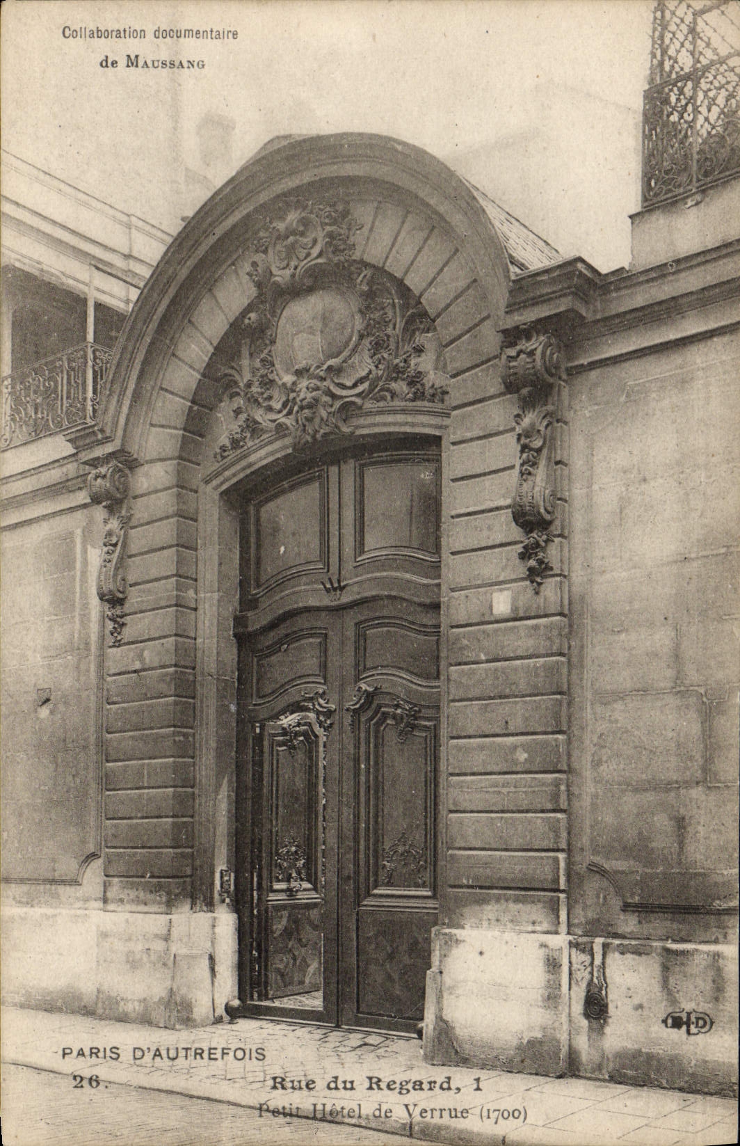 CPA Pari d'Autrefois Rue Du Regard Petit Hotel De Verrue