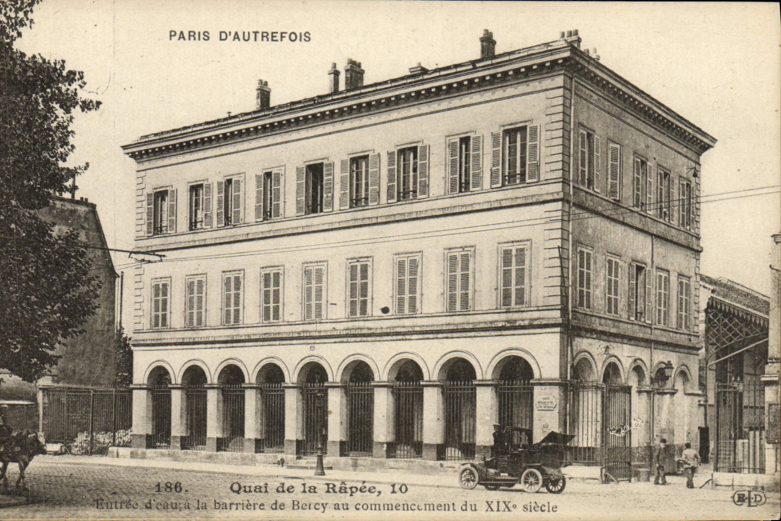 CPA Paris D'Autrefois Quai De La Rapee Entree d'eau la barriere de Bercy 