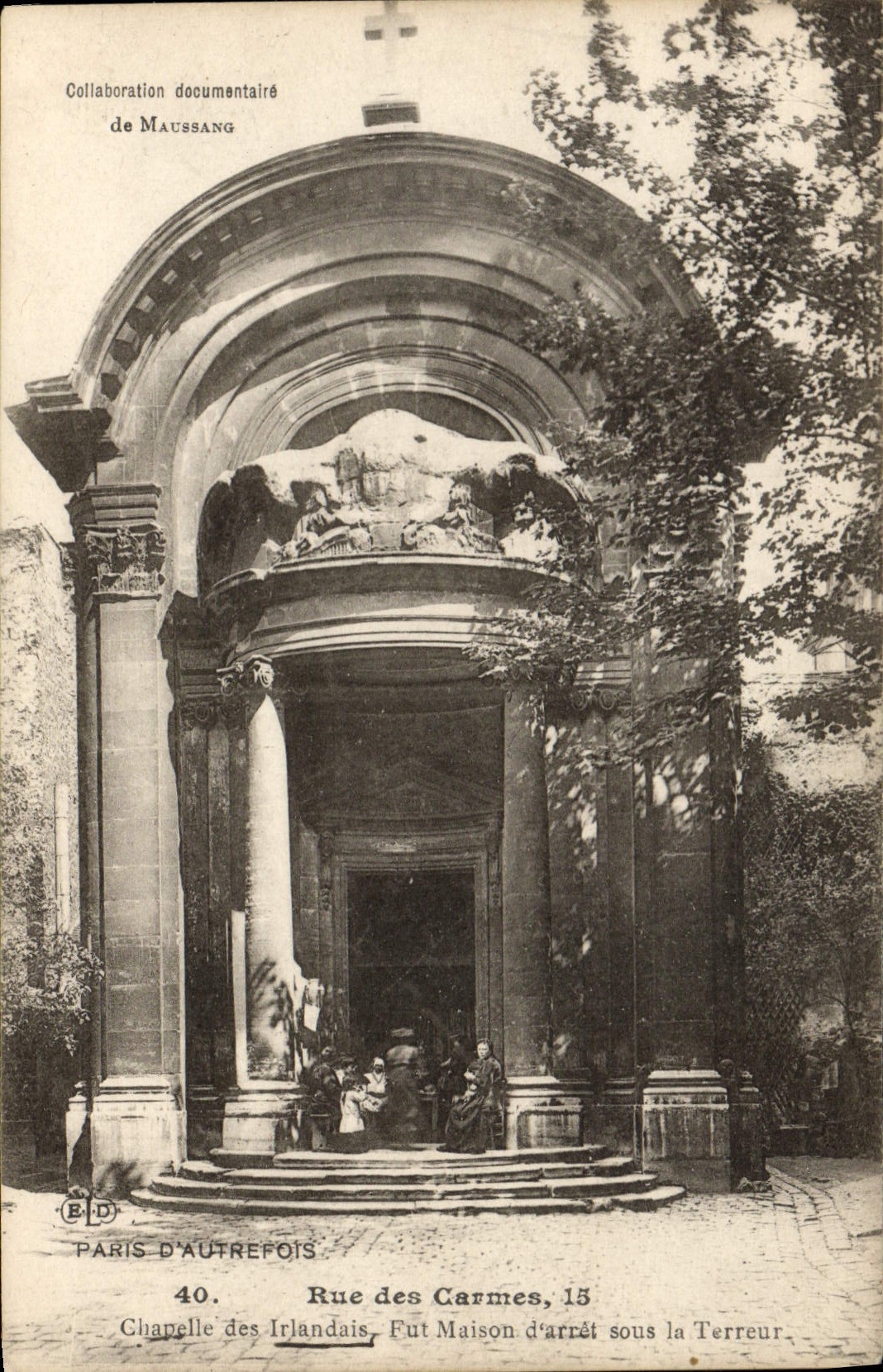 CPA Paris D'Autrefois Rue Des Carmes Chapelle Des Irlandais Fut Maison d'arret sous la terreur Prison