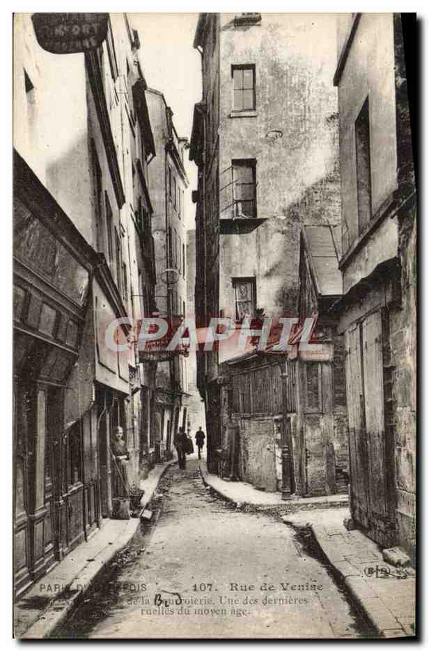 CPA Paris Rue de Venise Rue de la Boudoierie 