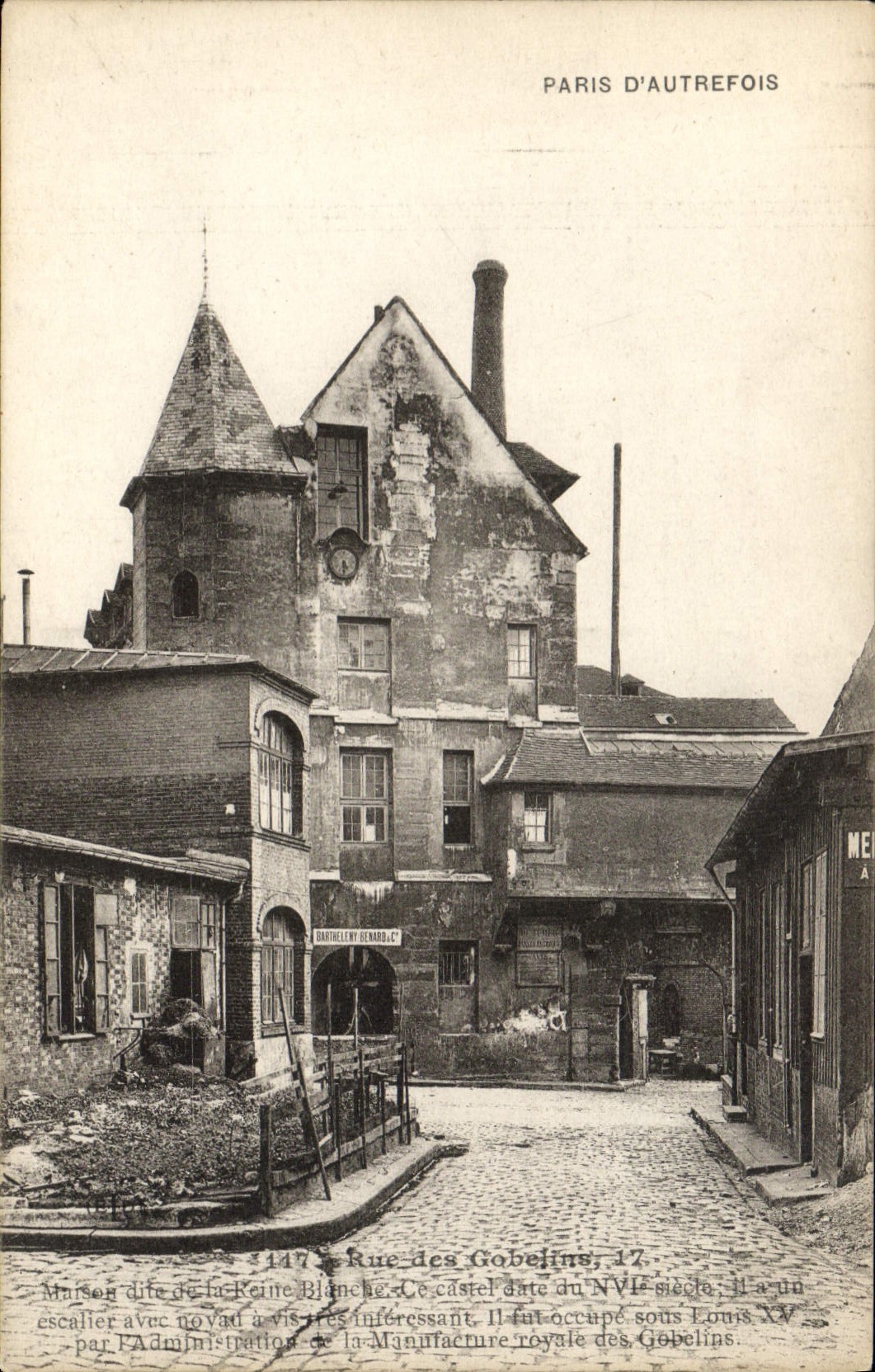 CPA Paris D'Autrefois Rue des Gobelins Maison dite de la reine Blanche 