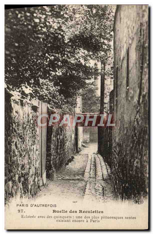 CPA Paris D'Autrefois Ruelle des Reculettes 
