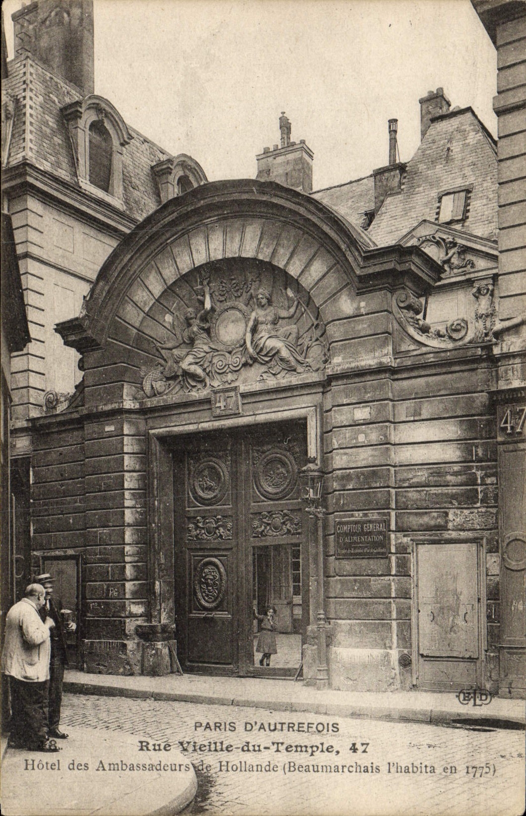CPA Paris D'Autrefois Rue Vieille Du Temple Hotel des Ambassadeurs de Hollande Beaumarchais 