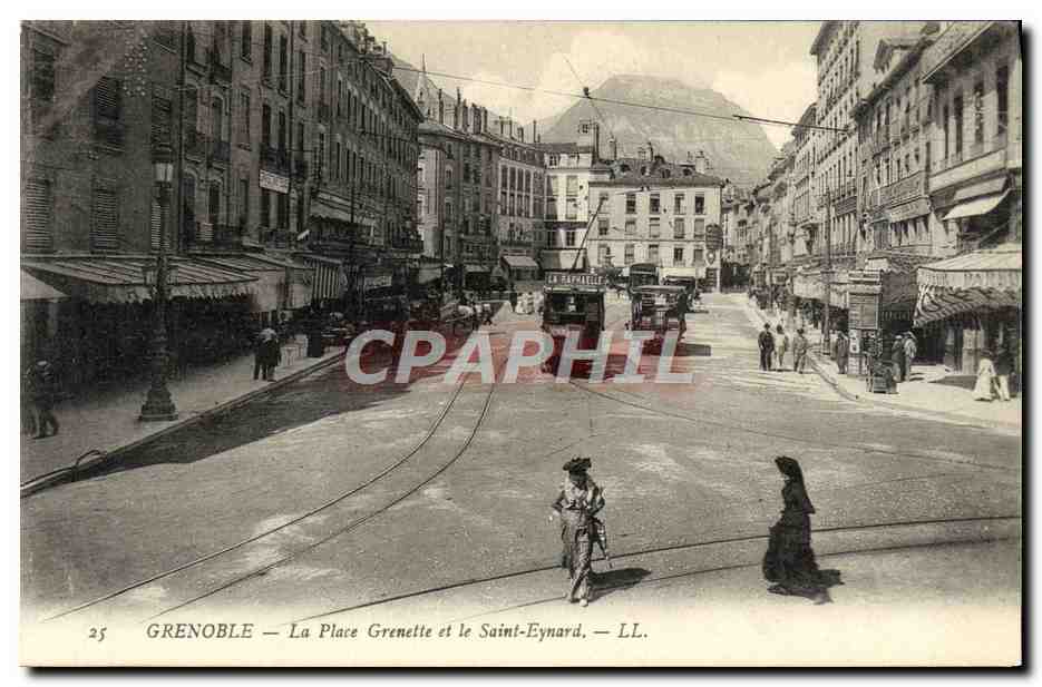 Grenoble — Place Grenette and Saint-Eynard — LL.