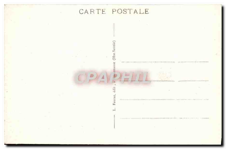 Le Grépon — Chamonix-Mont-Blanc — L. Fauraz, éditeur à Champmassé (Haute-Savoie) — Verso