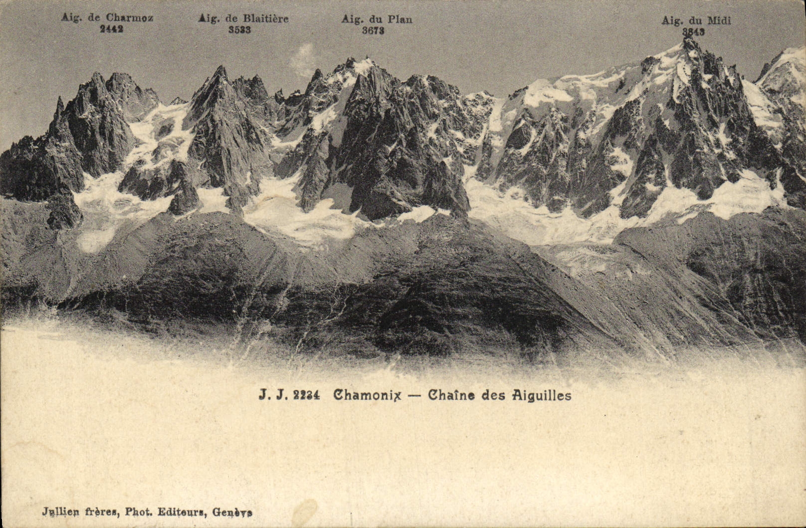 CPA Chamonix Chaine des Aiguilles
