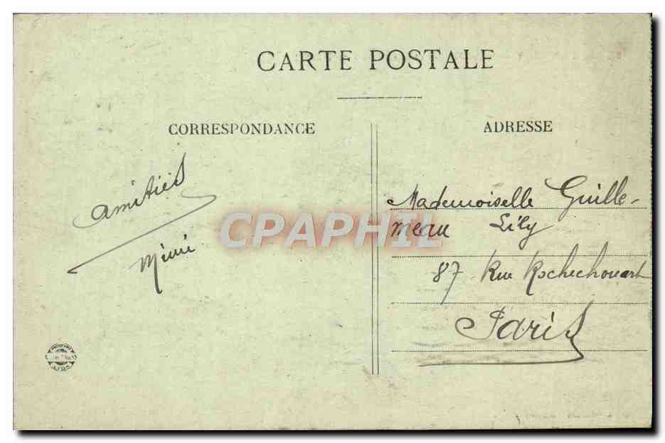 Lac d'Annecy — Saint Michel et le Château de Duingt — éditeur inconnu, n° 28 — Rückseite