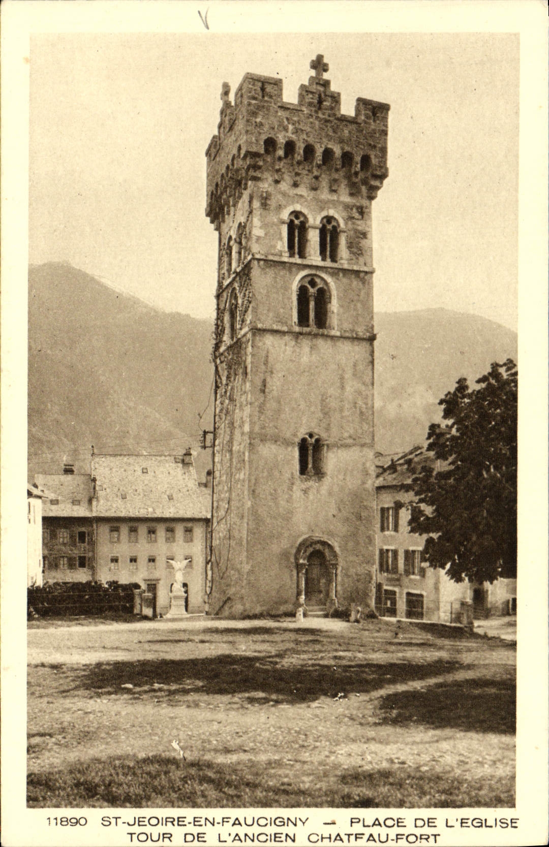 St-Jeoire-en-Faucigny — Tour de l'ancien château-fort — éditeur Braun, série 11890