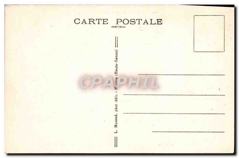 CPA Hotel PLM du Mt Blanc La terrasse et le Mont Blanc  — Rückseite